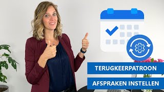 🔄 Terugkeerpatroon instellen voor een afspraak in Outlook [upl. by Annauqaj]