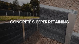 Concrete Sleeper Retaining walls [upl. by Ahseym]