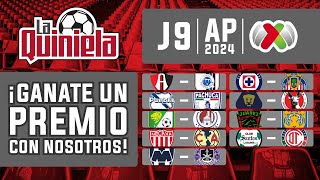 La Quiniela de la Liga MX  Jornada 9 del APERTURA 2024 [upl. by Cordell]