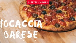 Focaccia Barese  Ricetta come Panificio Fiore Bari [upl. by Maurita]