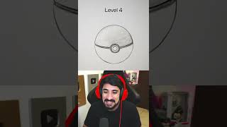 DIBUJANDO UNA POKEBOLA DE 0 A EXPERTO 😳 [upl. by Anayad]