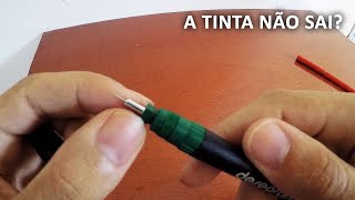 Caneta de Nanquim não solta tinta o que pode ter ser [upl. by Mccutcheon]