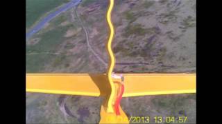 Baildon Moor from Model glider camera [upl. by Berny]