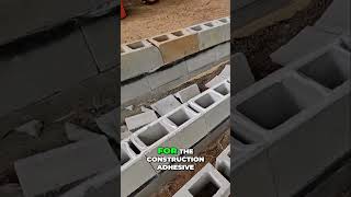 Laying Concrete Block Maximizing Surface Area for Adhesion diy blockwork construction itworks [upl. by Rosenstein]