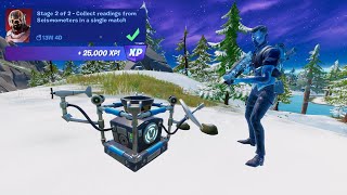 Collect Readings from Seismometers  Receive Objective in Logjam Lumberyard Fortnite Device Quest [upl. by Reinaldos7]