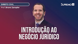 INTRODUÇÃO AO NEGÓCIO JURÍDICO  Prof Bruno Zampier [upl. by Jordain]