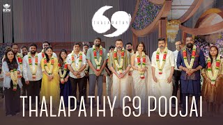 Thalapathy 69 Poojai  Thalapathy Vijay  H Vinoth  Pooja Hegde  KVN Productions [upl. by Staley]