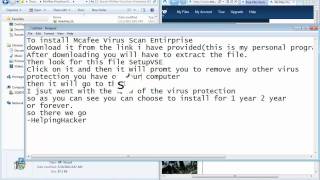 McAfee VirusScan Enterprise 88 FREE [upl. by Anatolio]