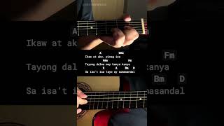 Ikaw At Ako  Johnoy Danao  Easy Guitar Chords Tutorial For Beginners guitarlessons [upl. by Agace697]