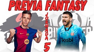 ✅Alineaciones Posibles y Mejores JUGADORES para la Jornada 5 en TU LIGA FANTASY en Biwenger 🫶🫵 [upl. by Bicknell]