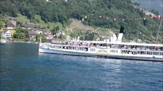 Dampferparade 7 Mai 2011 Dampfschiff Unterwalden Vierwaldstättersee [upl. by Llenrub]