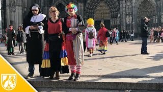 Weiberfastnacht in Köln  so ist der Straßenkarneval gestartet [upl. by Neemsay]