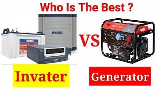 inverter vs generator Which is Best   Inverter vs Generator Difference in Hindi [upl. by Eelatan71]