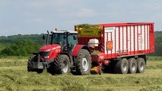 MF 8600  JUMBO 10010 Lensilage à lautochargeuse [upl. by Illoh]