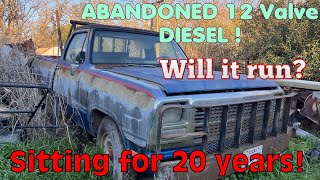 1st Gen Dodge Cummins Diesel Sitting for 20 years Will it run [upl. by Nirtiac443]