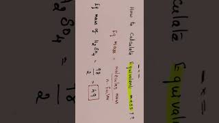 How to calculate Equivalent mass of H2SO4 [upl. by Carmelina]