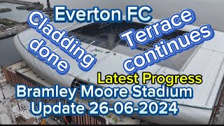 Everton FC New Stadium at Bramley Moore Dock Update 26062024 [upl. by Judenberg743]