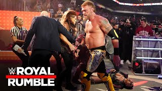 Edge makes his triumphant return and wipes out The Judgment Day WWE Royal Rumble 2023 highlights [upl. by Orose568]