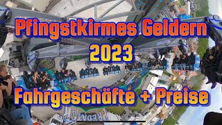 Pfingstkirmes Geldern 2023  Fahrgeschäfte  Preise [upl. by Nevaeh168]