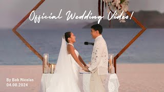 Our Official Wedding Video  Miggy and Laureen Uy Cruz by Bob Nicolas [upl. by Sofko]