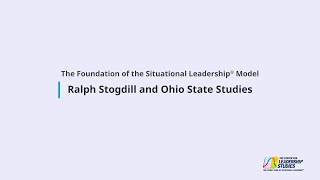 Ralph Stogdill and Ohio State Studies [upl. by Eleik547]