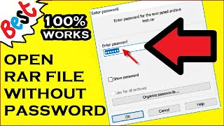 How to Open a RAR File without Password  With Demo  Educational Purpose [upl. by Notnilk]