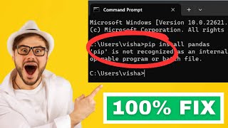 PIP is not recognized as an internal or external command SOLVED [upl. by Annoit]