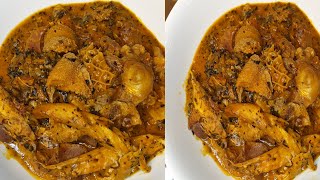 HOW TO COOK BITTERLEAF SOUP WITH COCOYAM WITHOUT SEASONINGS BITTER LEAF OFE ONUGBU OFE EDE [upl. by Nahtanod706]