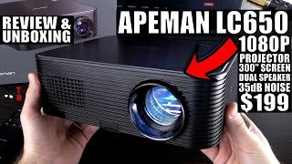 APEMAN LC650 REVIEW Im Really Impressed By THIS Projector [upl. by Eiffe]