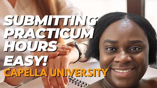 How to submit practicum hours at Capella University [upl. by Ahsoem937]