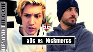 xQc CALLS OUT Nickmercs For Saying He MUST GAMBLE Due To His Contract l Beyond The Game [upl. by Candless]