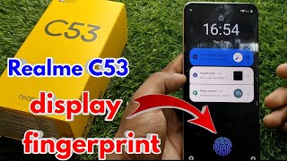 realme c53 me display fingerprint kaise lagaye realme c53 me fingerprint hai ya nahi [upl. by Clea]