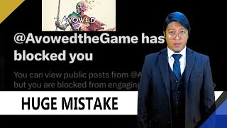 REACTING to Avowed game BLOCKING customers and fans for asking honest questions [upl. by Gisella]