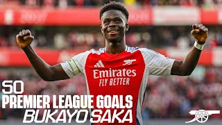 BUKAYO SAKA  All 50 Premier League goals [upl. by Nilsoj]