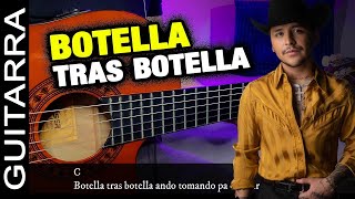 🍺 Botella Tras Botella 🍺  Christian Nodal Ft Gera MX  TUTORIAL GUITARRA  ACORDES  Teaser [upl. by Nitsirt]