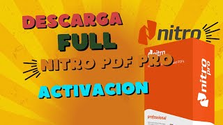 ✅ DESCARGAR NITRO PDF PRO 2024 FULL💪GRATIS [upl. by Alaikim]