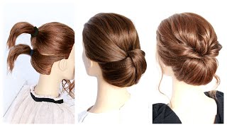 7 Easy Updos for Short to Medium Hair [upl. by Nivrehs286]