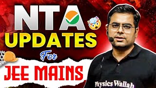 NTA Updates For JEE Mains nta jee2025 update [upl. by Aivatra]