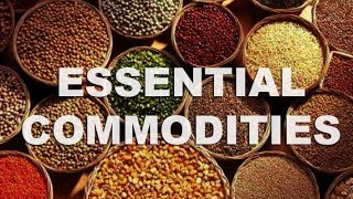 Essential Commodity Act 1955 [upl. by Anaihr29]