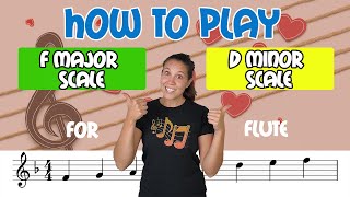 How To Play F Major amp d minor Scales On Flute  Musicians Addition [upl. by Yessej]