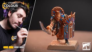 How to paint Tomb Kings Of Khemri Tomb Guard  Intermediate  Warhammer The Old World [upl. by Henson325]