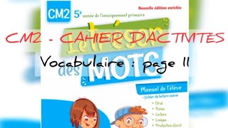 CM2 LE TRÉSOR DES MOTSCAHIER DACTIVITÉSPAGE11 [upl. by Murphy]