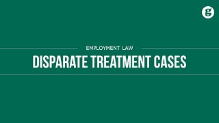 Disparate Treatment Cases [upl. by Limhaj346]