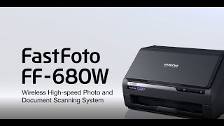 Epson FastFoto FF680W  Wireless HighSpeed Photo and Document Scanner [upl. by Nishi]