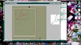 Silhouette Cameo Cut Your Own Handwriting Tutorial [upl. by Ycart]