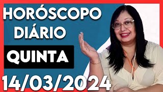 HOROSCOPO DO DIA PREVISAO DIARIA 14 03 2024 SIGNOS Cigana Carmencita [upl. by Ahsiekim]