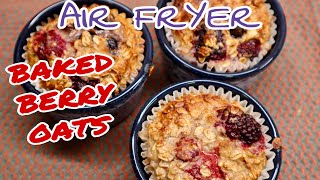 AIR FRYER BAKED OATS  OATS RECIPE  thebergsz5578 [upl. by Anissa724]