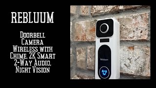 Doorbell Camera Wireless with Chime 2K Smart Video Doorbell Camera with 2 Way Audio Night Vision [upl. by Dante597]