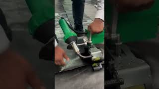 Automatic welder for Tarpaulin waterproofing Pondlining [upl. by Rachelle995]