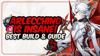 COMPLETE ARLECCHINO GUIDE Best Arlecchino Build  Artifacts Weapons amp Showcase  Genshin Impact [upl. by Haskel965]